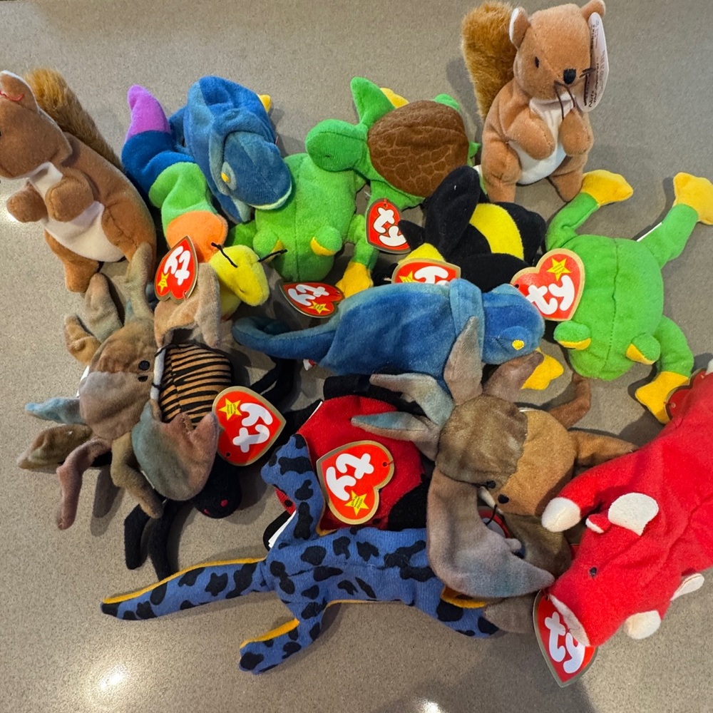 Lot of 15 Ty Teenie Beanie Babies - Outdoors